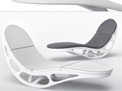 3d现代异形躺椅模型