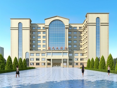 欧式酒店3d模型