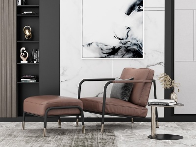 现代休闲沙发沙发椅模型3d模型
