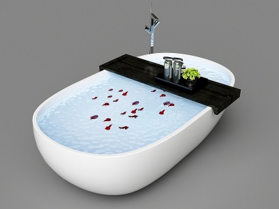 现代浴缸模型