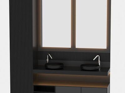 现代浴室柜模型3d模型