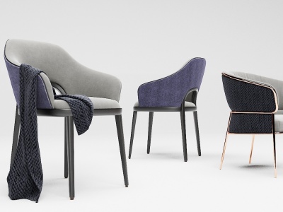 3d现代椅子餐椅模型