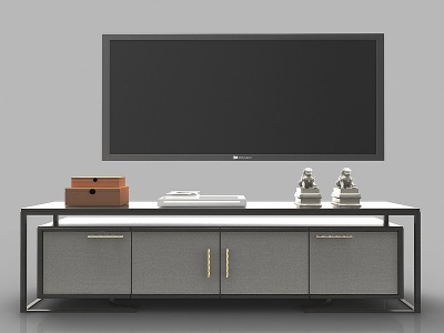 现代风格电视柜3d模型