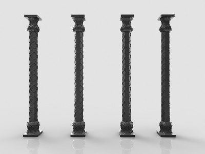 3d现代风格柱子模型