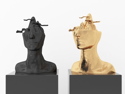 现代人物雕塑摆件模型