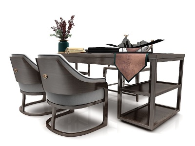 现代风格桌椅3d模型
