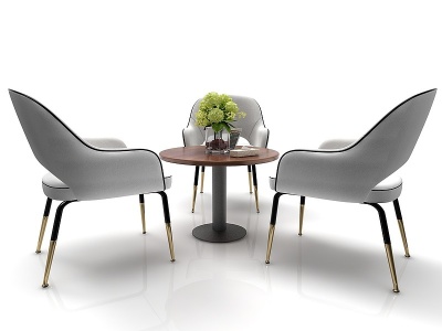 现代风格休闲桌椅模型3d模型