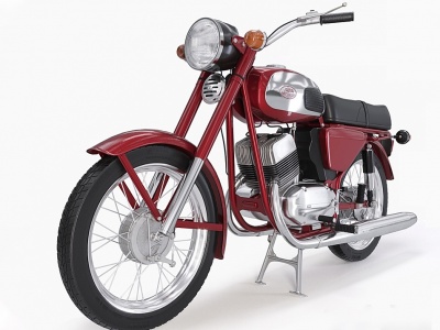 3d现代摩托车模型