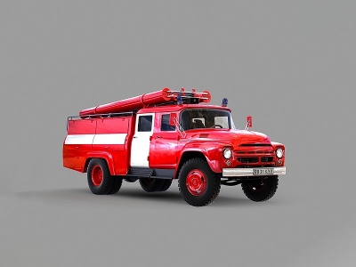 3d消防车模型