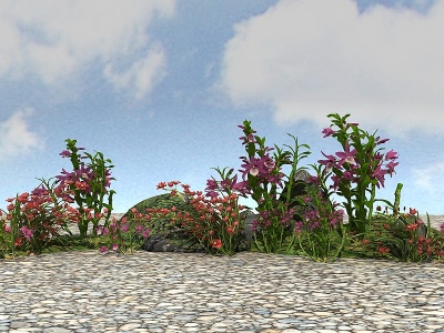 3d精品<font class='myIsRed'>景观开花植物</font>模型
