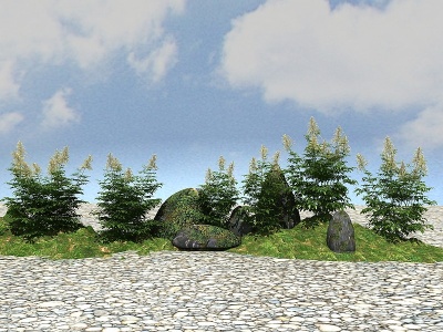 精品景观植物模型3d模型