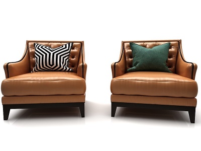 3d现代风格美式沙发模型