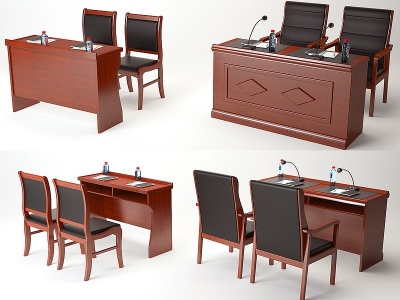 3d<font class='myIsRed'>现代会议桌椅</font>模型