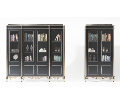 3d欧式古典书柜模型