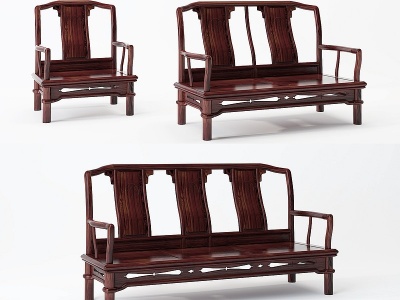 3d中式古典红木家具模型