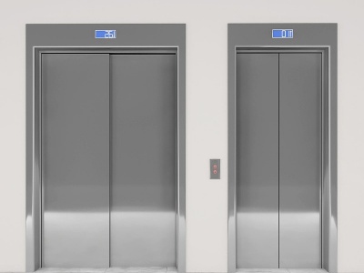 3d现代电梯模型