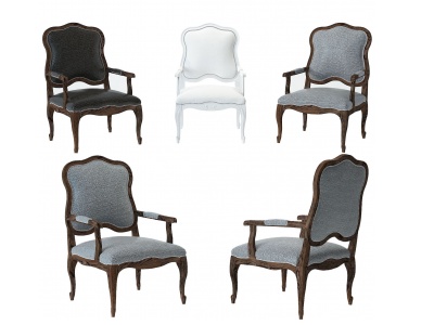 欧式单椅模型3d模型