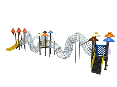 儿童攀爬娱乐设施模型3d模型