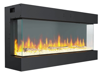 3d现代嵌入式壁炉火炉模型