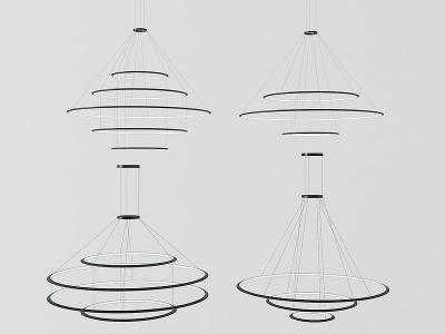 现代吊灯模型3d模型