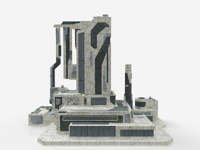现代风格建筑3d模型