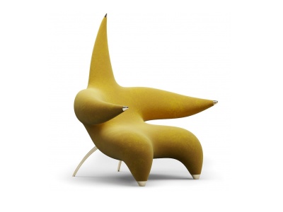 3d现代星星造型躺椅模型