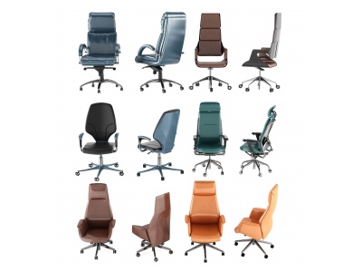 现代办公椅职员椅模型3d模型