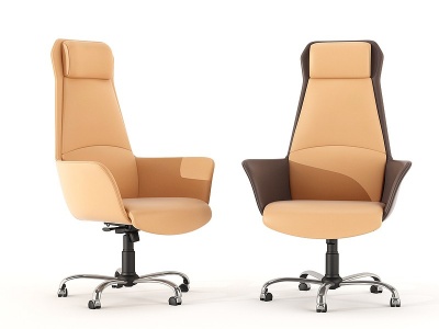 宾利皮革办公椅模型3d模型