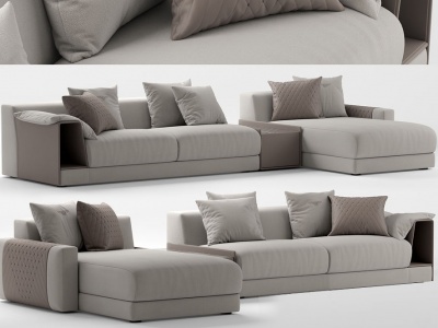 宾利现代轻奢转角沙发模型3d模型