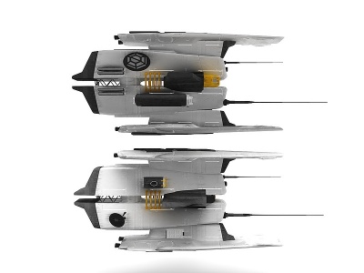现代风格飞船模型3d模型
