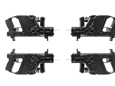 3d现代风格机枪模型