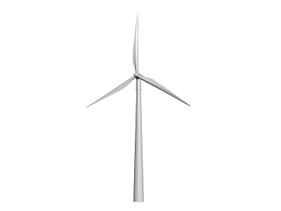 风力发电装置3d模型