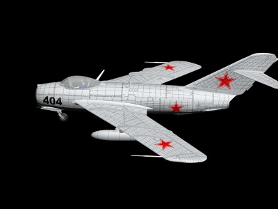 米格17战斗机模型