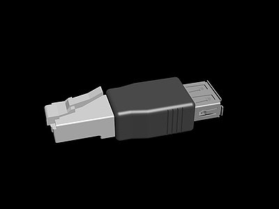 USB插头模型3d模型