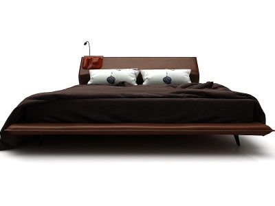 现代风格双人大床模型