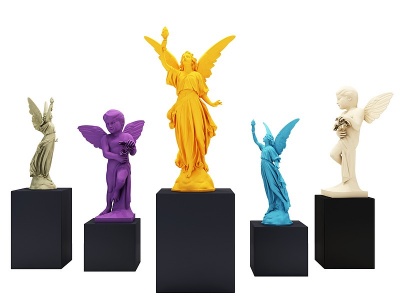 3d新古典人物雕塑模型
