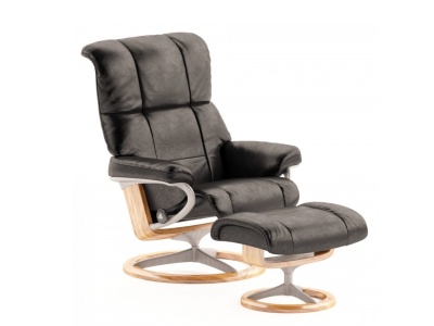 现代皮革躺椅3d模型