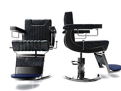 现代风格美发椅模型3d模型