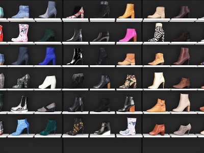 3d女士鞋子模型