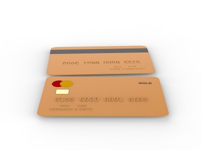 信用卡3d模型
