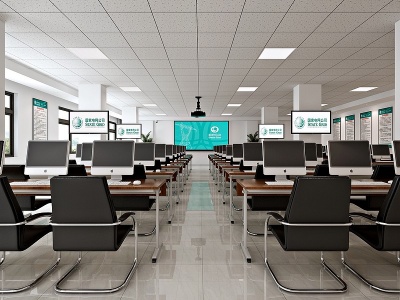 现代国家电网会议室会议桌模型3d模型