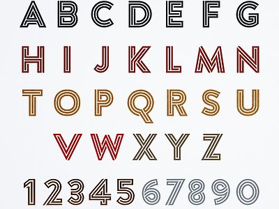 3d现代26字母装饰模型
