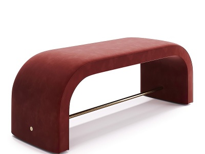 3d现代床尾凳模型