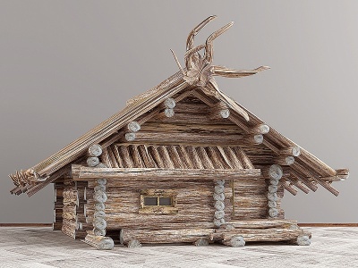 3d北欧木屋模型
