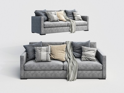现代简约双人沙发模型3d模型
