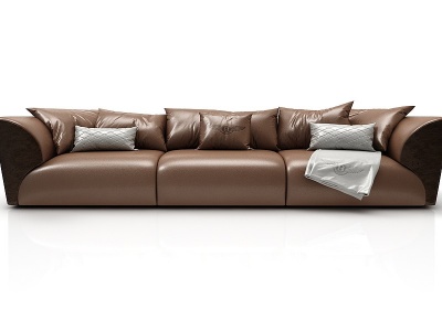 现代风格皮沙发模型3d模型