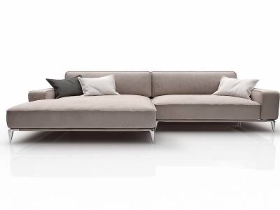 3d现代风格布艺小沙发模型