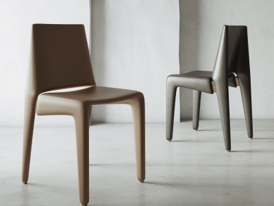 现代单人餐椅模型3d模型