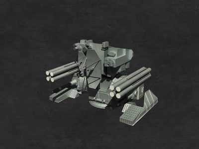 卡什坦近程防御防空炮3d模型