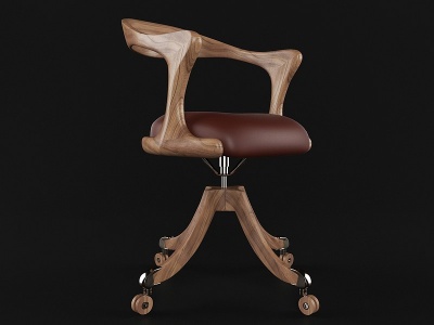 现代吧椅理发椅模型3d模型